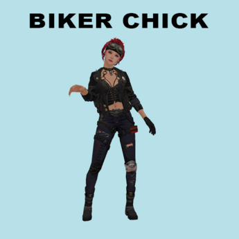 Second Life Marketplace - Biker Chick Animesh